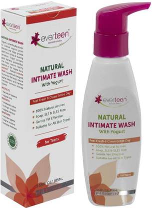 everteen Yogurt Natural Intimate Wash for Feminine Intimate Hygiene in Teens – 1 Pack (105ml) Intimate Wash