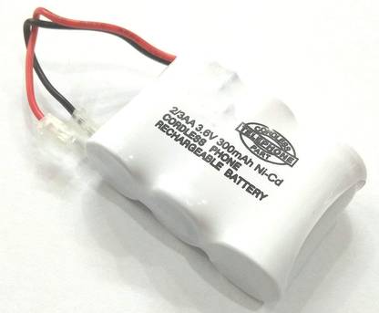 lootmela Original 2/3 AA 3.6 V 300 MaH Rechargeable Cordless Phone   Battery