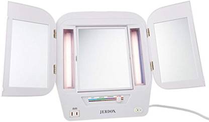 Jerdon Lighted Makeup Mirror with 5x Magnification