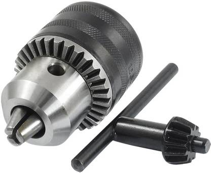 SAIFPRO 13mm x 20UNF Iron Drill Chuck with Key Black and Silver