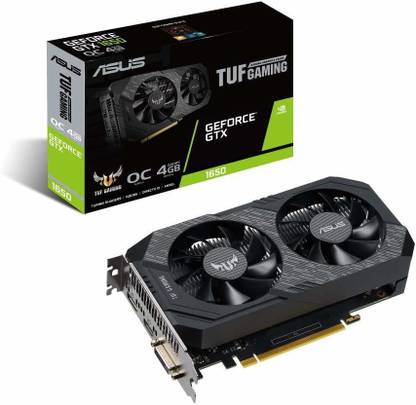ASUS TUF-GTX1650-O4G-GAMING GDDR6 4 GB NVIDIA Chipset 128 bit 1485 MHz Graphics Card