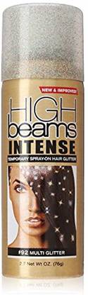 High Beams Intense Temporary Spray on Hair Color, Multi Glitter Hair Spray