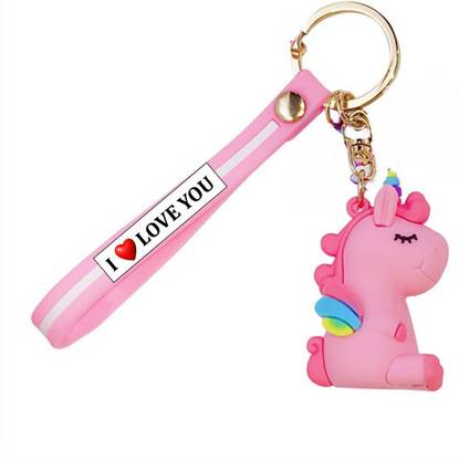 बोरिंग Girl cute ins unicorn soft doll pet bag chain pendant pendant gift की चेन