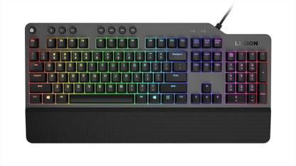 Lenovo K500 Wired USB Standard Gaming Keyboard Compatible with Desktop, Laptop, Mac