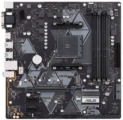 ASUS Prime B450M-A AM4Socket Micro-ATX AMD B450 Chipset DDR4 Motherboard for Desktop