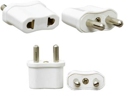 HI-PLASST 2 PIN Universal Plug, TRAVELLER Plug, Universal socket. 6A Worldwide adapter(4pcs) Plug Pin