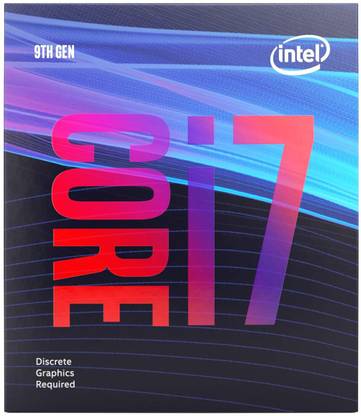 Intel Core i7-9700F 9th Generation 3 GHz Upto 4.7 GHz LGA 1151 Socket 8 Cores 8 Threads 12 MB Smart Cache Desktop, Laptop Processor