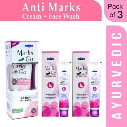 HAPDCO Combo Kit Pack of 2 Marks Go Cream+1 Marks Go Face Wash