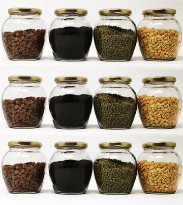 SKD STORE Glass Grocery Container  - 400 ml