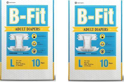 B-FIT Adult Diaper Large size pack of 2 Adult Diapers - L