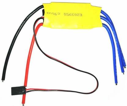 Techleads 30A Brushless Motor Speed Controller RC Bec Esc for Quadcopter Plane Helicopter (Yellow) Electronic Components Electronic Hobby Kit