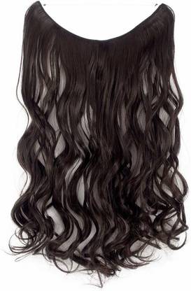 Online-Enterprises Curly, Dark Brown: Invisible Wire Hair Extension