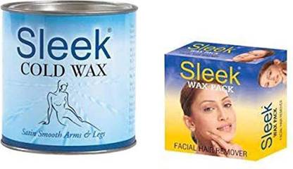Sleek Cold Wax 600 gm + Facial Wax pack Wax