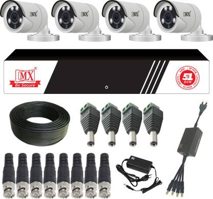 MX CCTV Cameras 2 MegaPixel Kit 4 Channel Ahd HD System w/ BNC DC pin & 1 DVR 20 Mtrs- Set 18 Security Camera