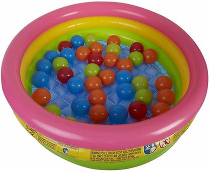 Archana Novelty nflatable/Foldable Kid's Swimming Pool/Ball Pool/Water Pool with 50 Balls Inflatable Swimming Pool