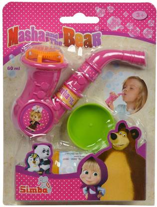 SIMBA 109302001 Soap Bubble Saxophone Set Masha