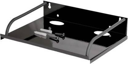 AKSHAT Set Top Box / DTH Stand - Wall Mount Stand / Wifi Router Stand Steel Wall Shelf (Number of Shelves - 1, Black) Iron Wall Shelf