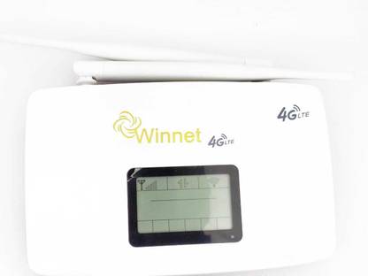 Winnet Volte Sim Based Wifi Upto 10 Users 4G Router 2.4 GHz 100 Mbps Wifi Speed Dual Band Internal Antenna MiFi (Sim Based)