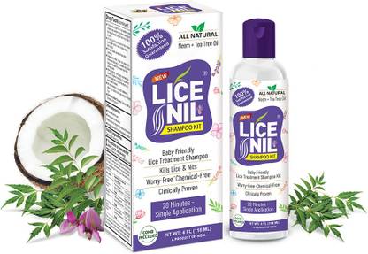 Lice-Nil Licenil Anti-Lice Treatment shampoo With Neem Tea Tree Oil