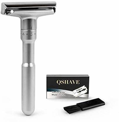 QSHAVE  Regular Handle Double Edge Classic Safety Razor, Men