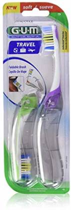 GUM Travel Folding Soft Toothbrush Soft Toothbrush