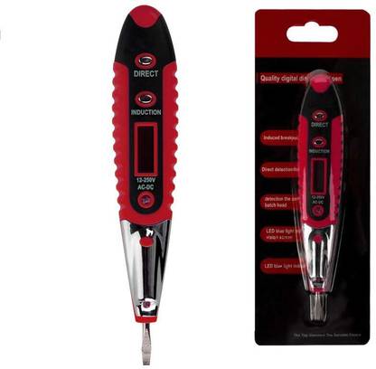 amiciSmart Non-Contact Voltage Tester AC/DC 12-250V Multi-Functional Digital Display Voltage Test Screwdriver Pen Digital Voltage Tester