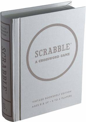 Scrabble Linen Book Vintage Edition Board Game Party & Fun Board Game