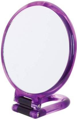 Danielle Hand Held Tortoise Mirror, Purple Swirl