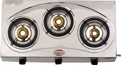 Brightflame Surya Triad Stainless Steel Manual Gas Stove Price in India
