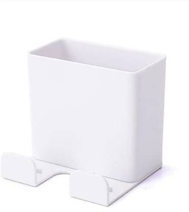 P s retail Wall Mounted Self-Adhesive Organizer Storage Box for Multipurpose Use- Type A (White)- 2pc/Set Regular Organizer, Bedside Organizer, Stationery Organizer