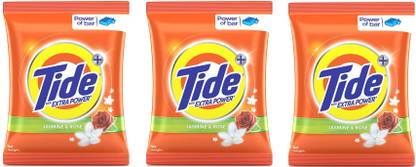 tide plus With Extra Power Jasmin & Rose 1500 gm Pack Of 3 Detergent Powder