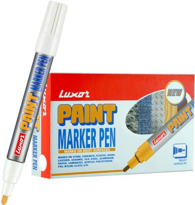 LUXOR White Paint Marker Pen