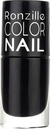 RONZILLE Glossy Liquid Nail paint Rich Black Hue
