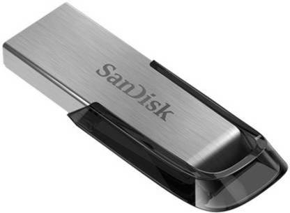 SanDisk SDCZ73-064G-I35 64 Pen Drive (Silver, Black) 64 GB Pen Drive Compatible with Audio Player, Laptop, Tablet, Desktop Computer USB 3.0 Metal, Plastic Case