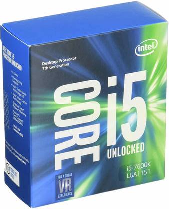 Intel Core i5 7600K 3.6 GHz LGA 1151 Socket 4 Cores Desktop, Laptop Processor