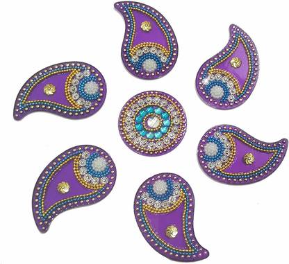 salvusappsolutions SAS-RANGOLI-PURPLE500 Rangoli Stencil
