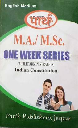 Indian Constitution (MA Public Administration) By Parth Publishers