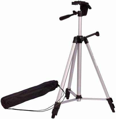 CELWARK mike and Adjustable Aluminum portable Lightweight Camera Stand ( 5 FT ) combo Tripod Kit