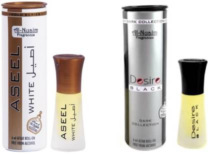 Al Nuaim ASEEL WHITE & Black Desire Herbal Attar