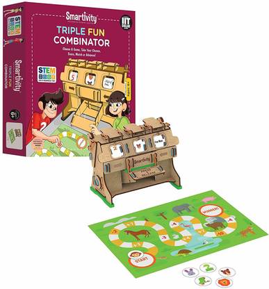 Smartivity Triple Fun combinator DIY, Educational, Learning, Building and Construction Toy