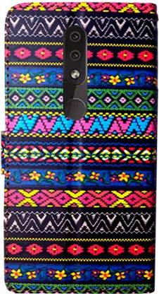 MYSHANZ Flip Cover for Nokia 4.2, Nokia 4.2 flip cover, Nokia 4.2 Desginer Flip cover, Nokia 4.2 mobile flip cover (Orange)