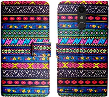 MYSHANZ Wallet Case Cover for LG K9, LG K9 flip cover, LG K9 Desginer Flip cover, LG K9 mobile flip cover (Orange)