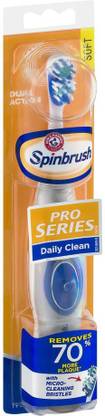Arm & Hammer Spinbrush Pro Clean Soft Powered Toothbrush Electric Toothbrush