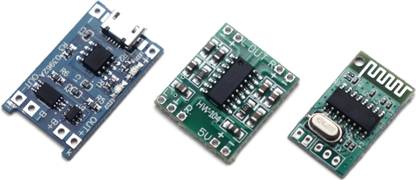 Electronic Spices COMBO of PAM8403 with Bluetooth Stereo Audio Receiver and Electronic Components Electronic Hobby Kit