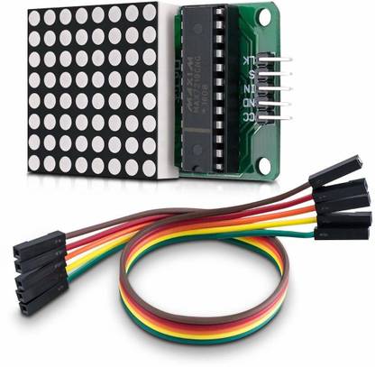 इलेक्ट्रोबॉट Max7219 8x8 Led Dot Matrix Display Module for Arduino and Raspberry Pi डिस्प्ले लाइट इलेक्ट्रॉनिक हॉबी किट