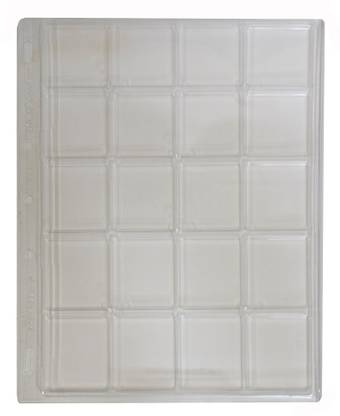 Lighthouse Plastic Sheets ENCAP- clear pockets for 20 square coin capsules NA