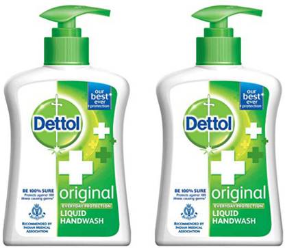 Dettol DETOOL HAND WASH PUMP 200 ML (PACK OF 2) 200 ML Hand Wash Pump + Refill