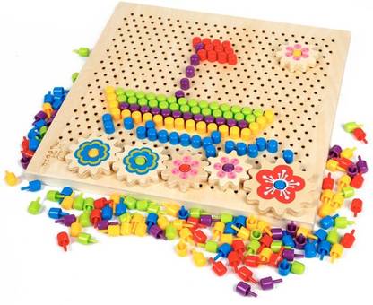 CrazyBuy Wooden Pixel Art Drawing Learning Toy for Kids