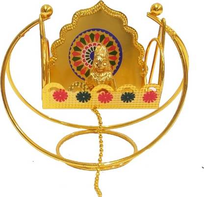 Ecommall Small Laddu Gopla with Jhula for Temple, Car, Office Desk, Home Decor Item Jhula