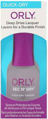 ORLY Nail Polish Sec N Dry Quick Dry Top Coat 0.6oz Grey